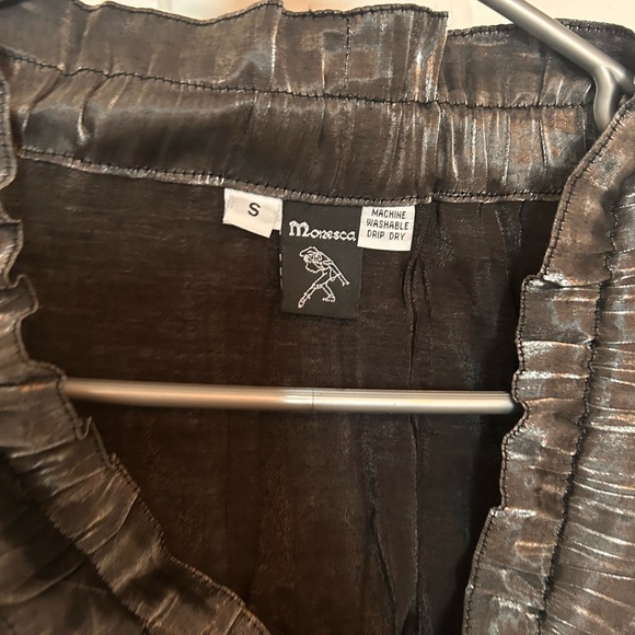 Moresca khadija blouse black and sliver - Picture 4 of 5